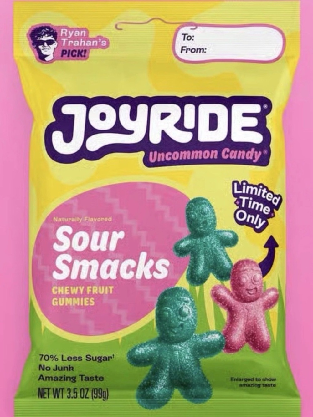 Joyride Springtime Sour Smacks candy 3.5 Oz Lot Of 2 Bags